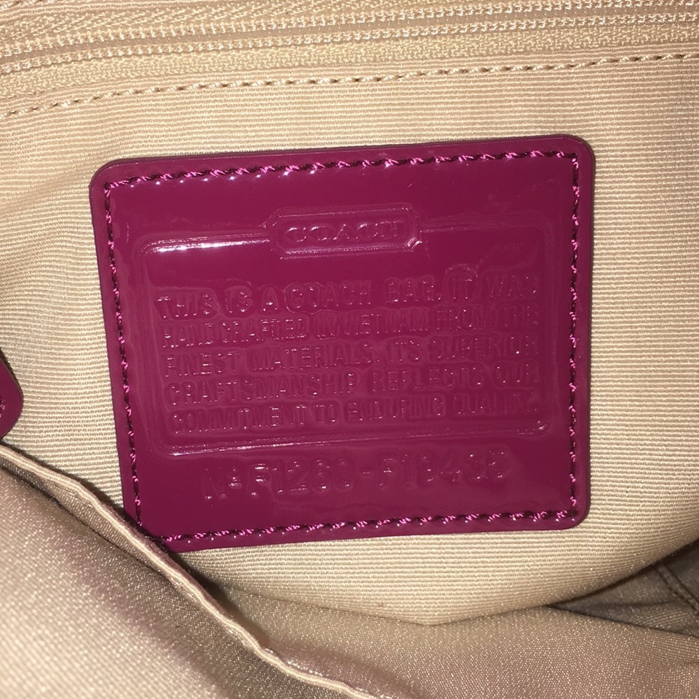 Maroon Coach Purse - Picture 2 of 6